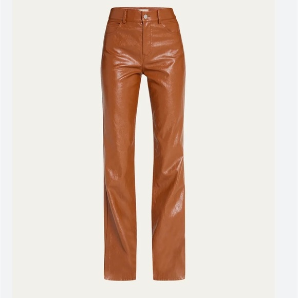 A.L.C. Pants - NWT. A.L.C. Freddie Faux Leather Pant in Cognac Size 4